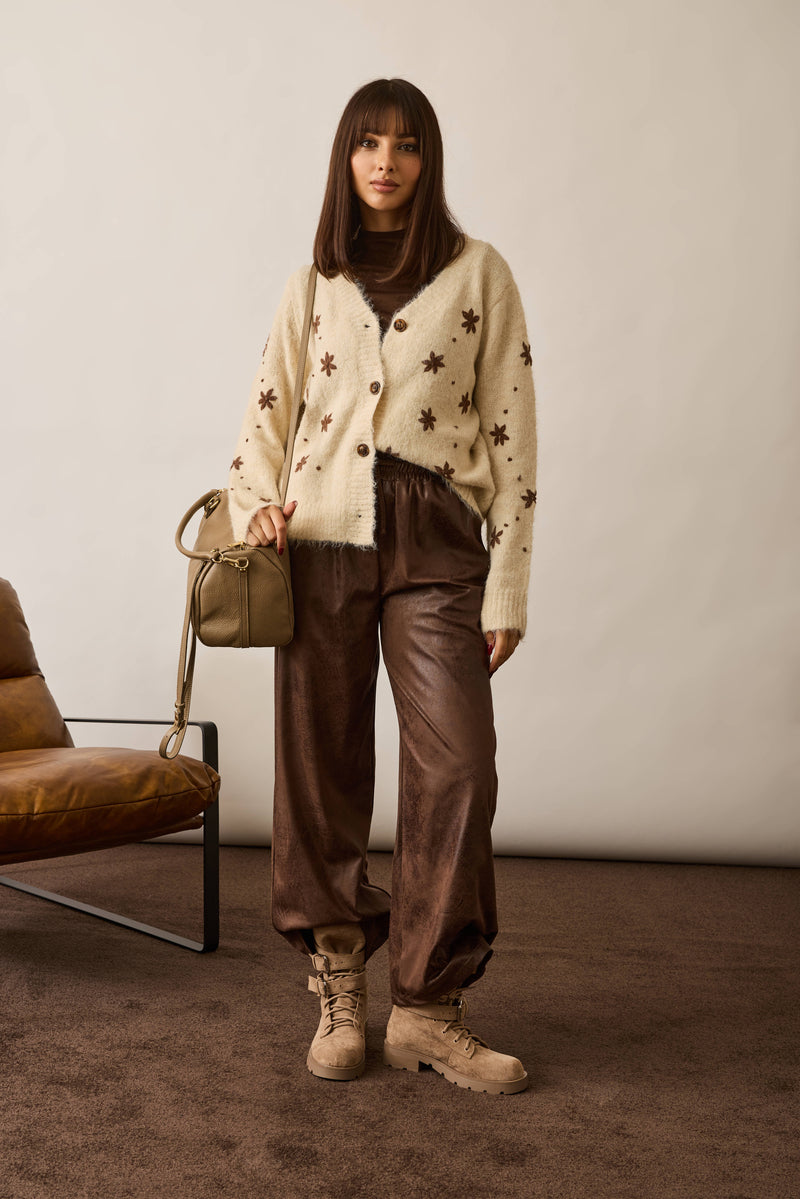 Pantalone Nabuk testa di moro|Colore:Testa di moro