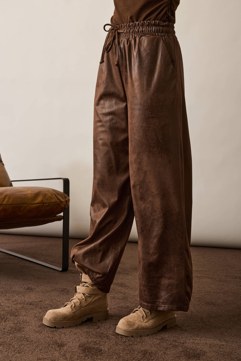 Pantalone Nabuk testa di moro|Colore:Testa di moro