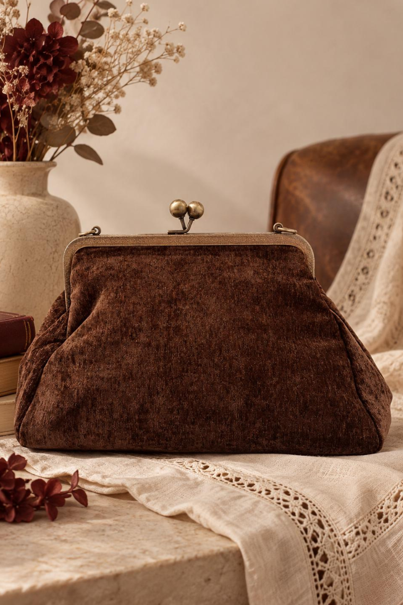 Clutch Epoque Testa di moro|Colore:Testa di moro