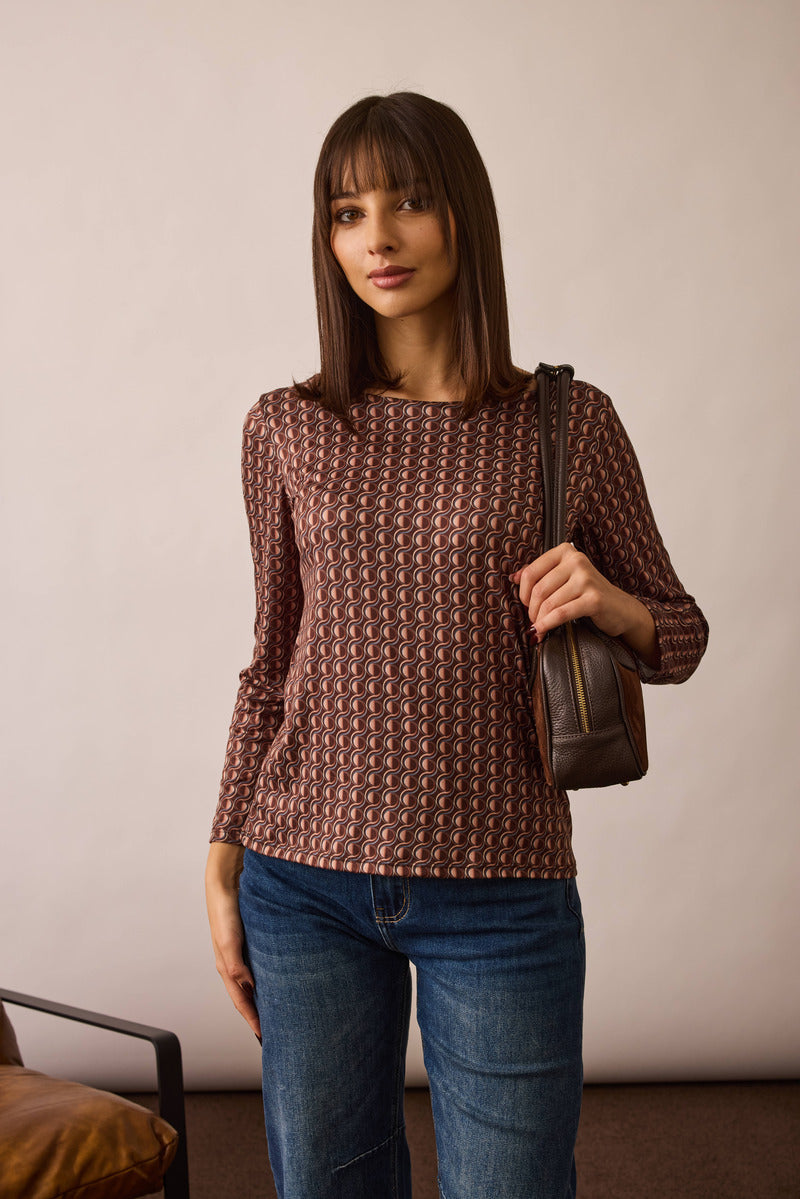 Maglia Fantasia Eclipse testa di moro|Colore:Testa di moro