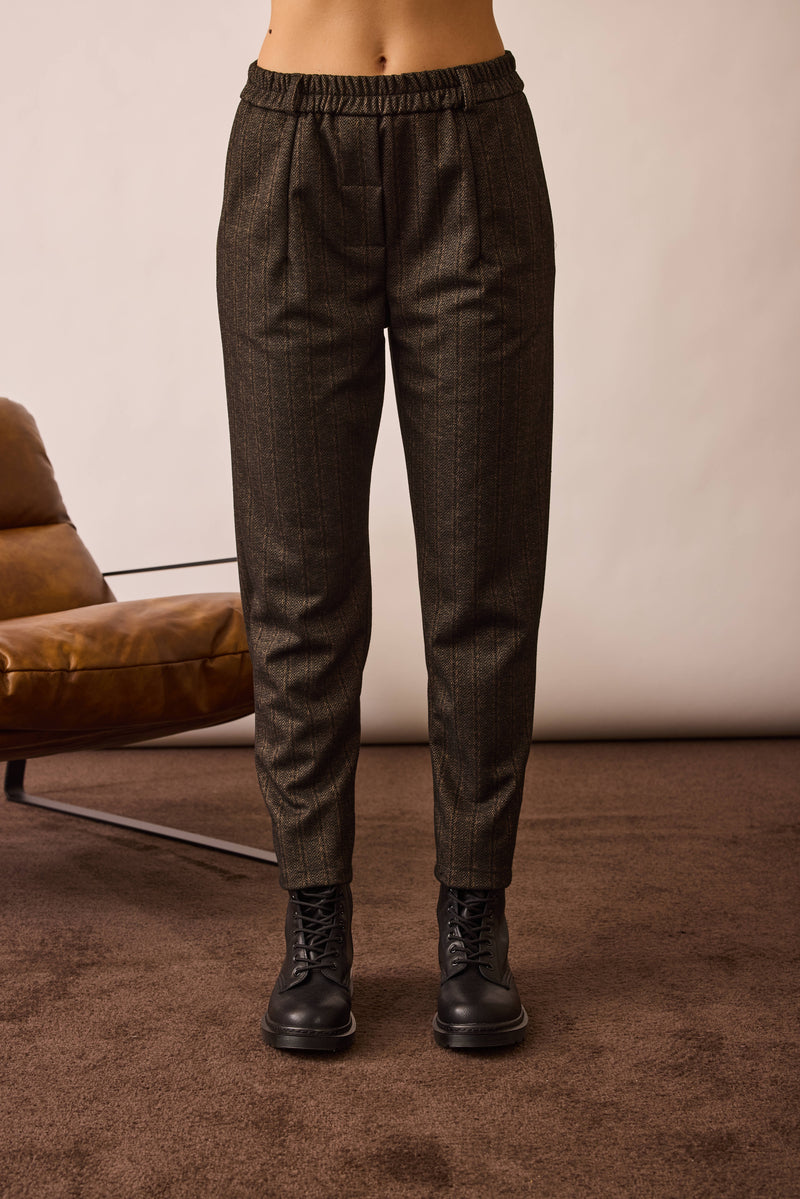 Pantalone Con Elastico nero|Colore:Nero