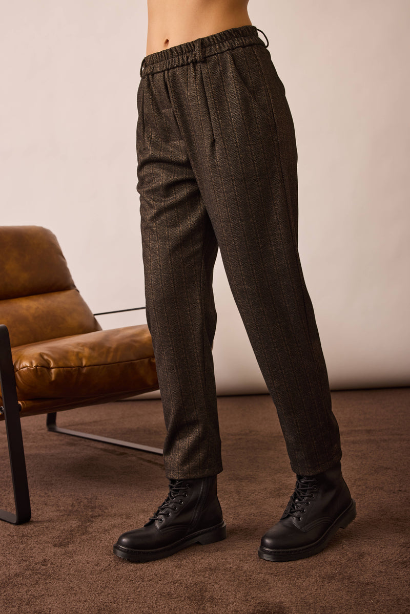 Pantalone Con Elastico nero|Colore:Nero