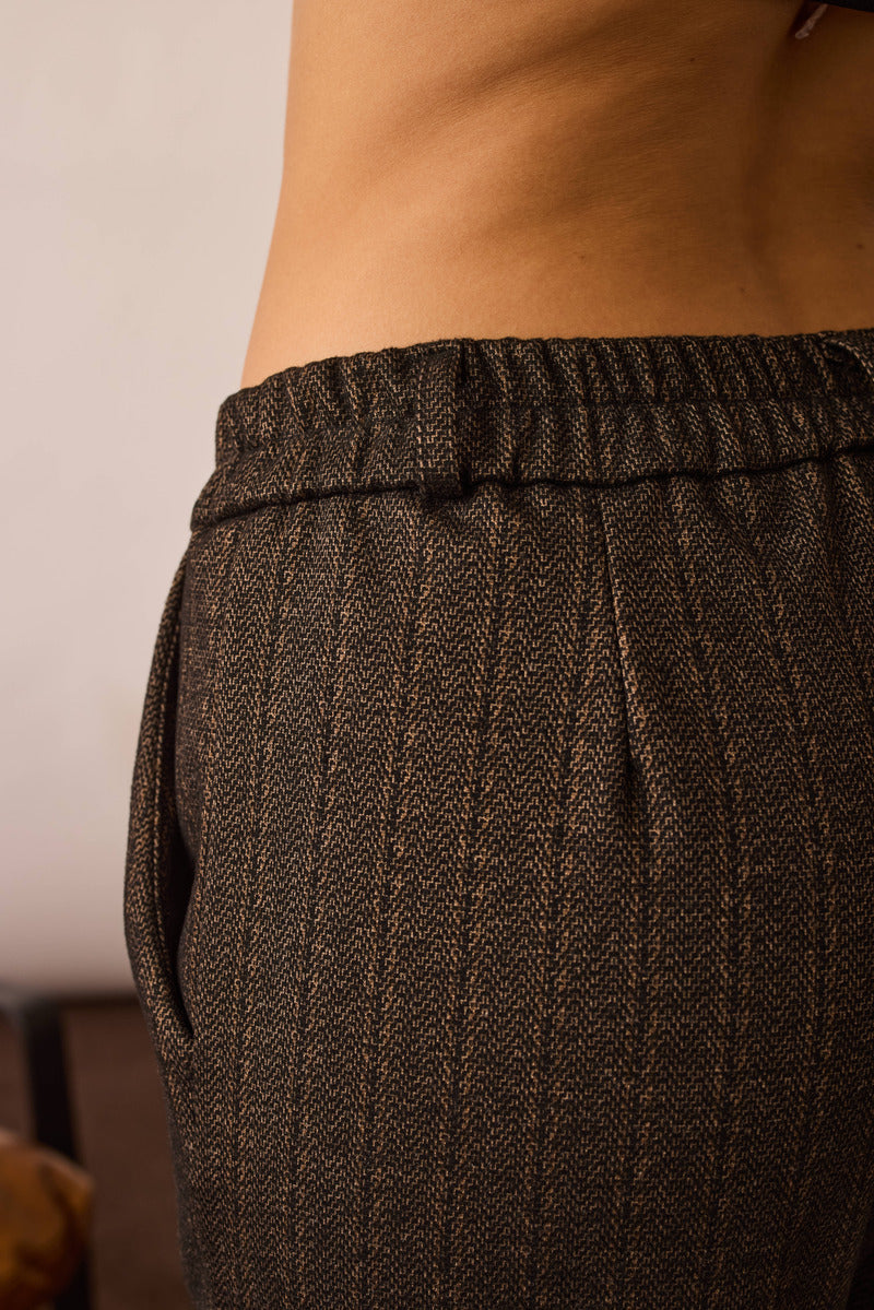Pantalone Con Elastico nero|Colore:Nero
