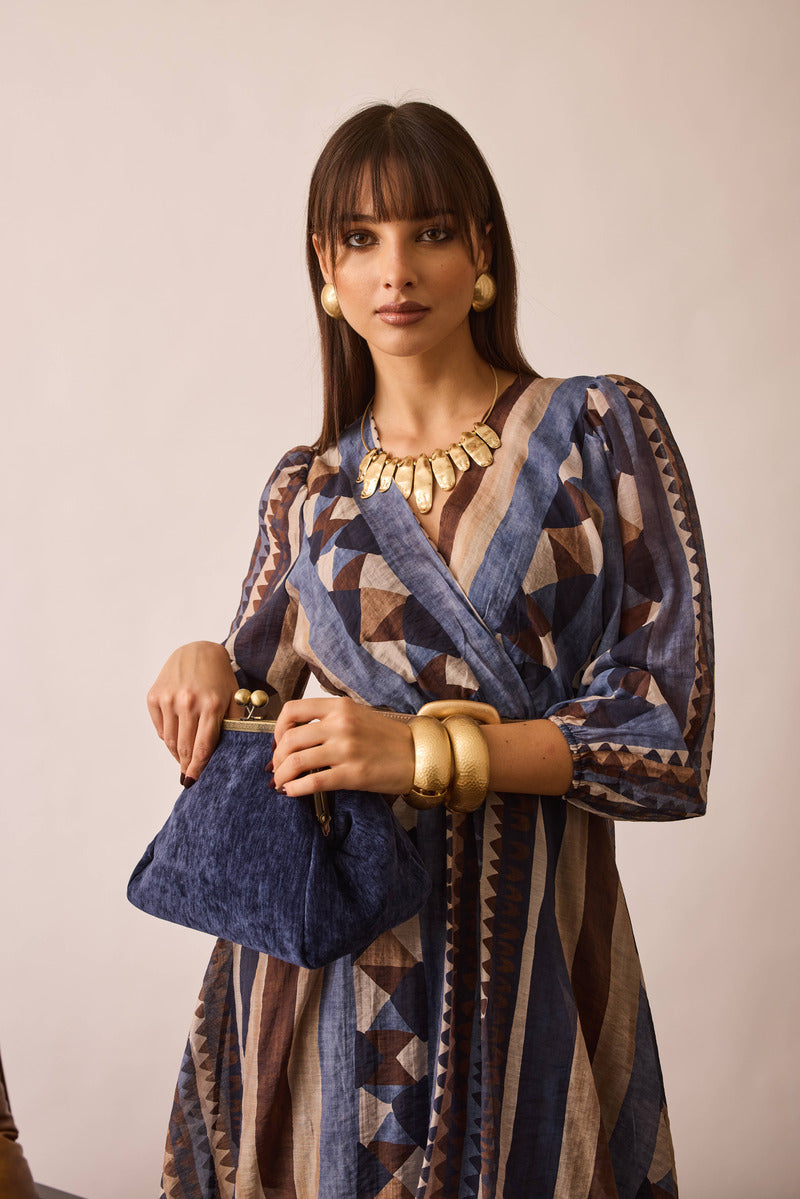 Abito Triangle Blu|Colore:Blu