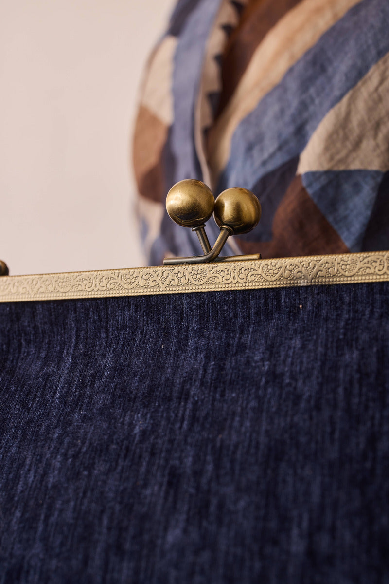 Clutch Epoque blu|Colore:Blu