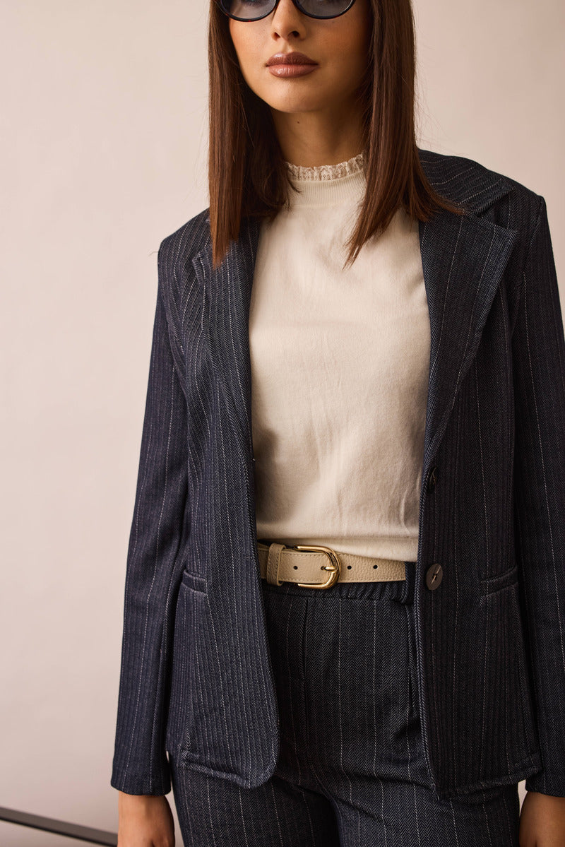 Giacca Gessta Amber Blu|Colore:Blu