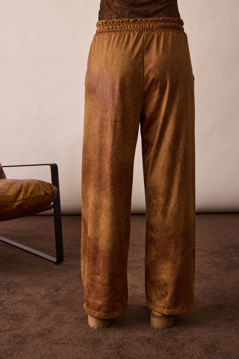 Pantalone Nabuk Tabacco|Colore:Tabacco