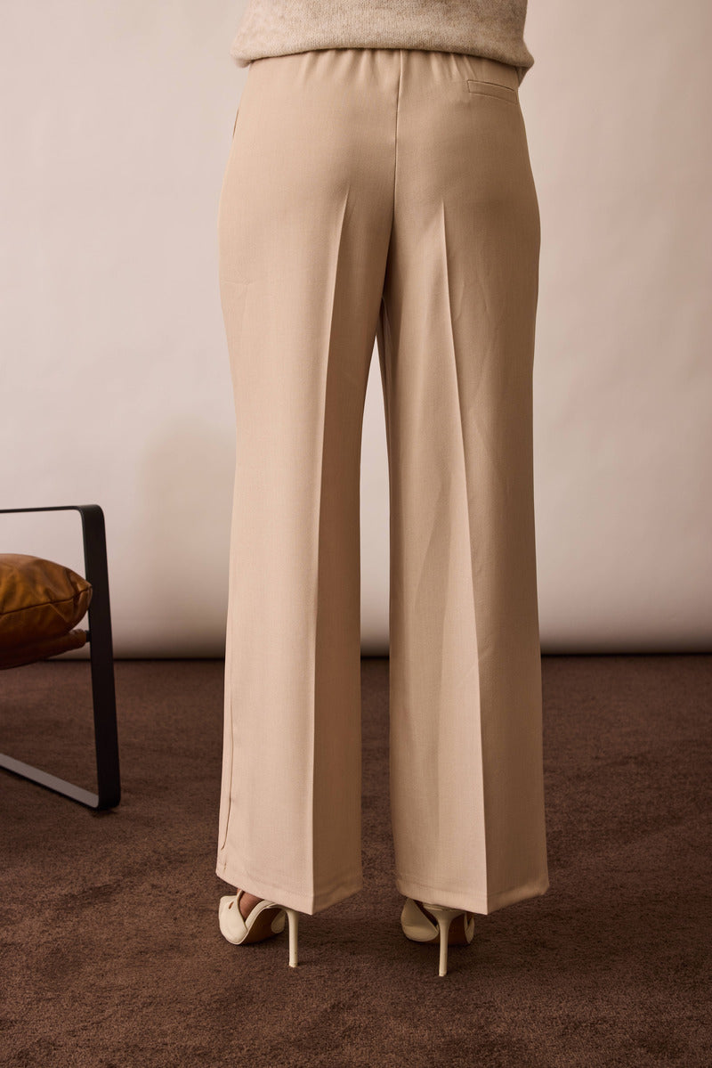 Pantalone Palazzo beige|Colore:Beige