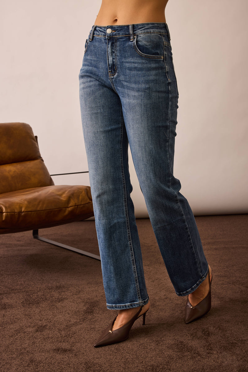 Jeans Dritto denim|Colore:Denim