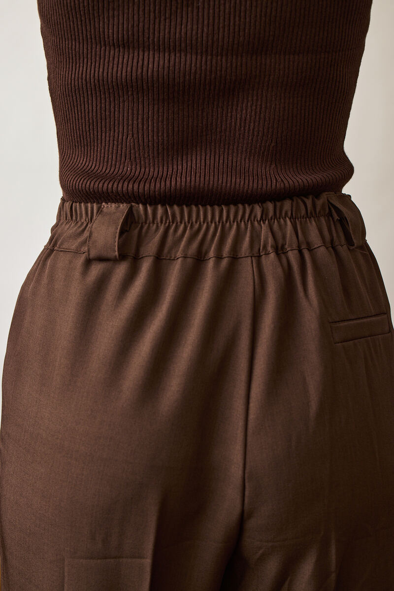 Pantalone Palazzo Testa di moro|Colore:Testa di moro