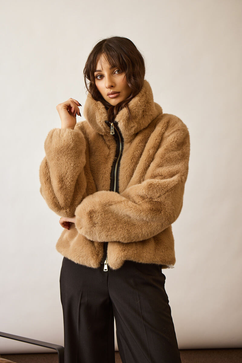 Bomber Teddy beige|Colore:Beige