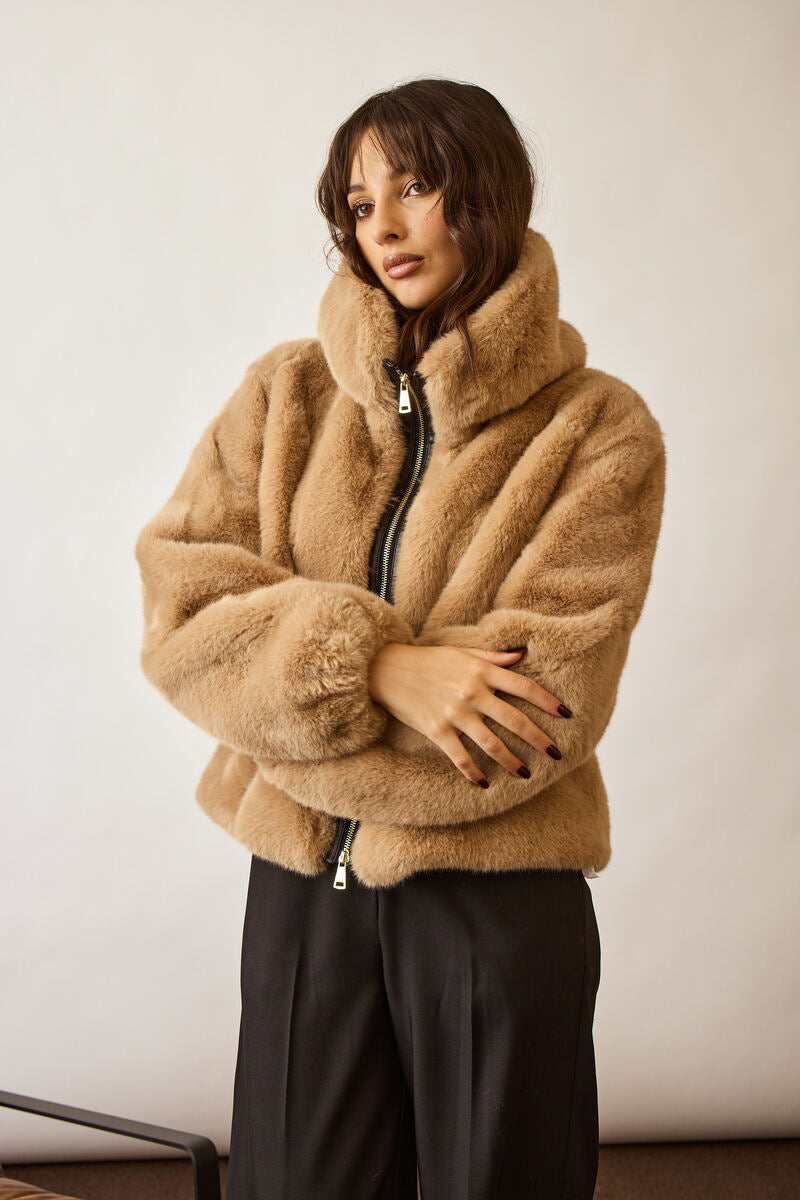 Bomber Teddy beige|Colore:Beige