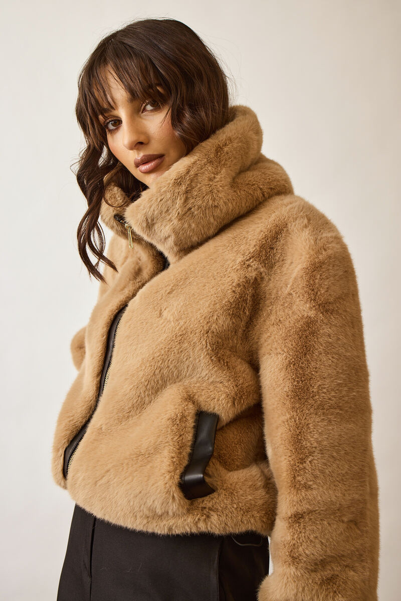 Bomber Teddy beige|Colore:Beige