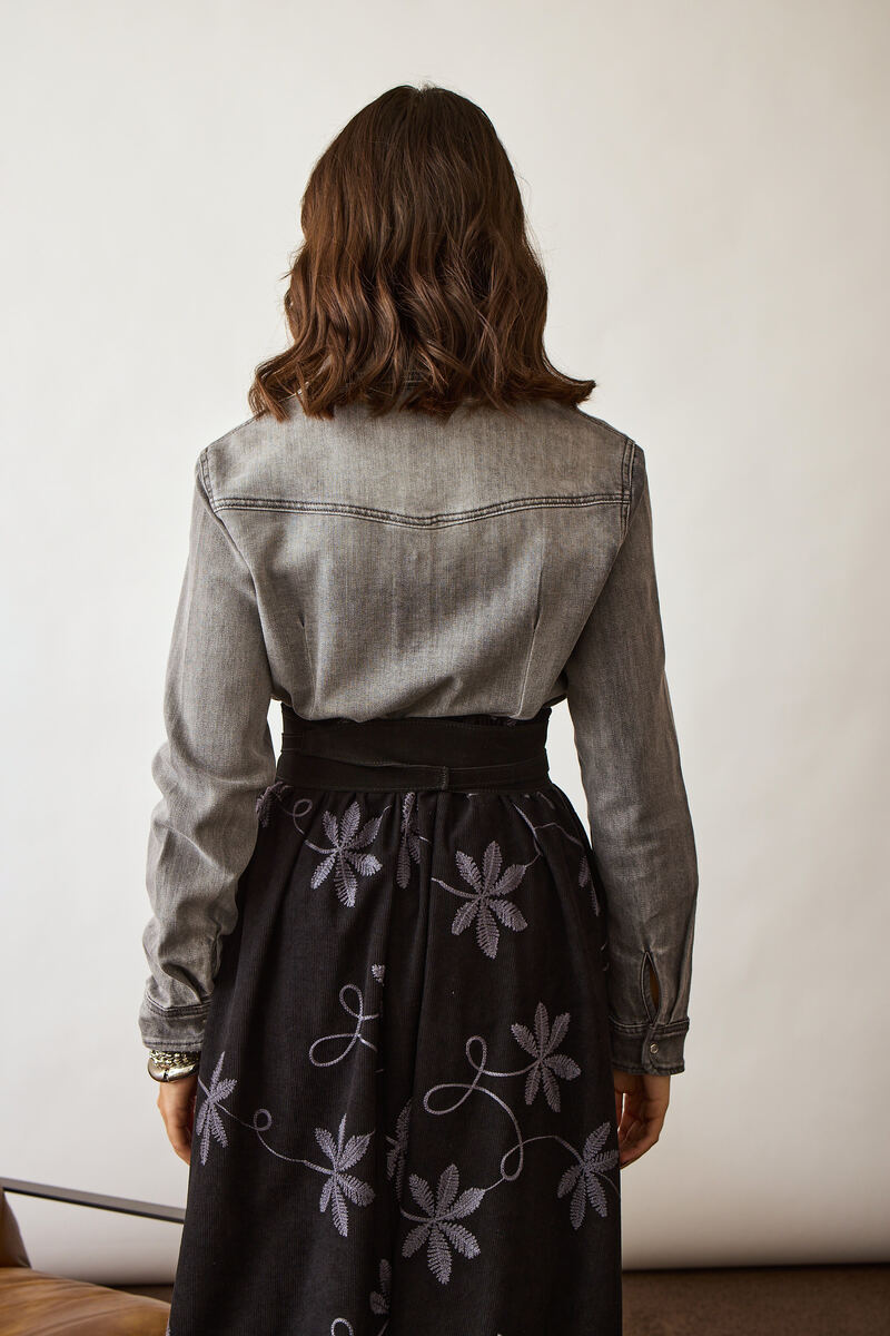 Camicia Denim denim grigio|Colore:Denim grigio