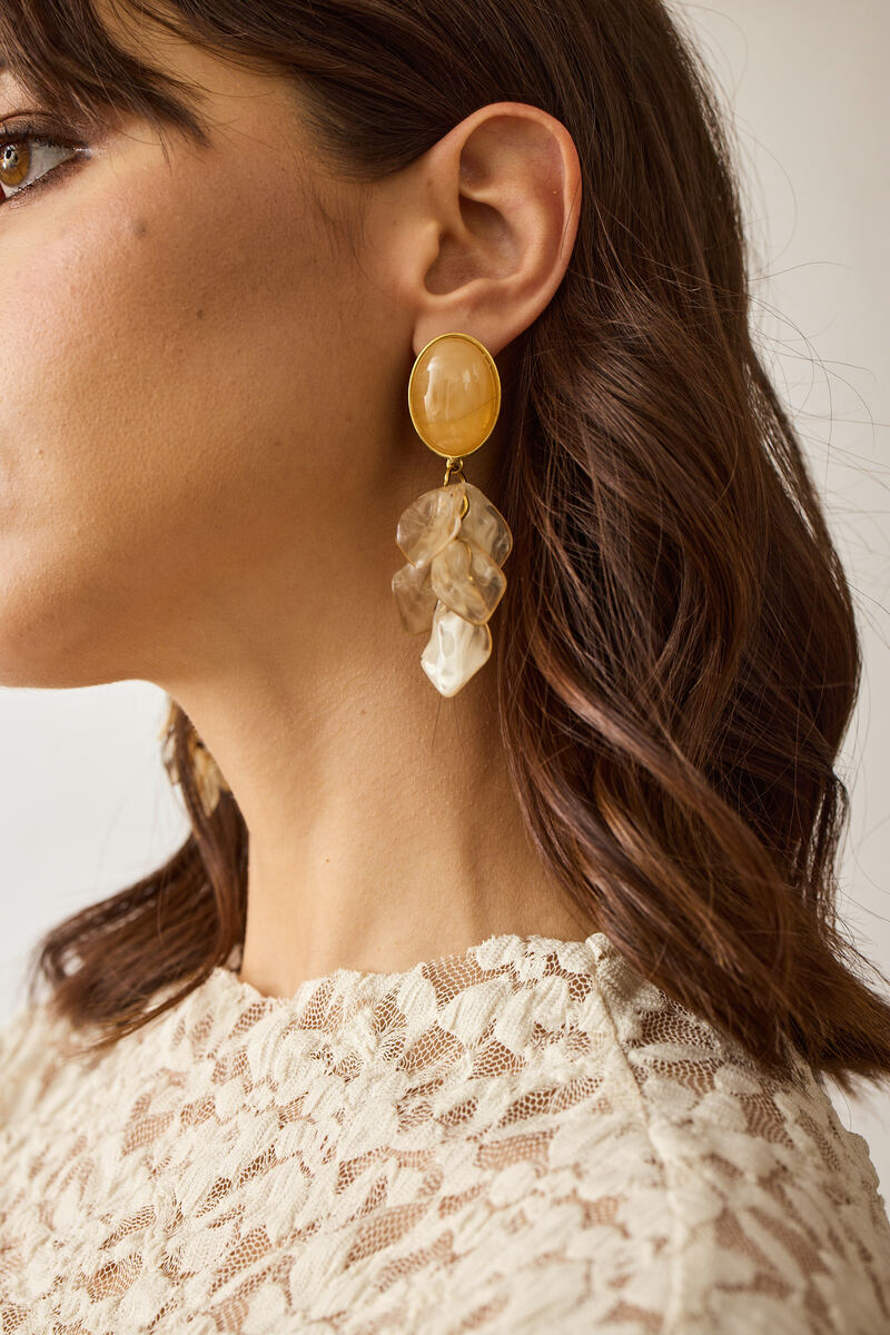 Orecchini Pendenti Beige|Colore:Beige