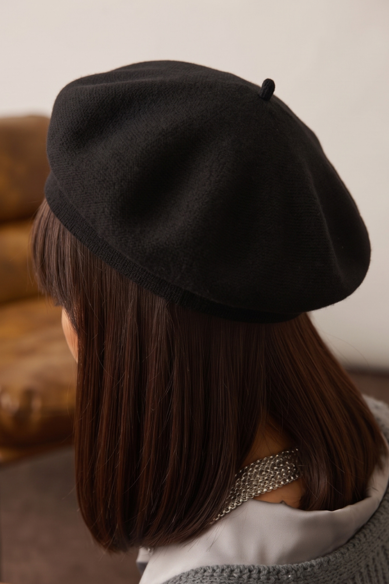 Basco nero|Colore:Nero