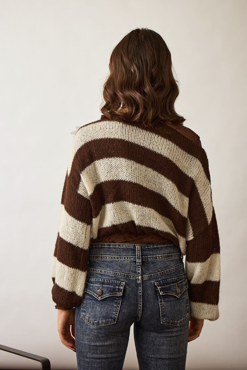 Pull Fasce Con Coccarda testa di moro|Colore:Testa di moro