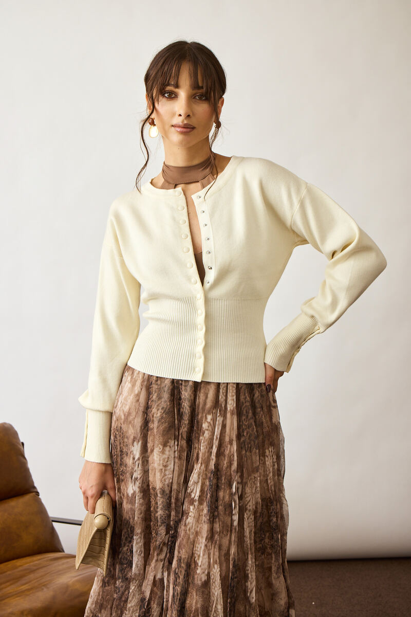 Cardigan Chic Burro|Colore:Burro