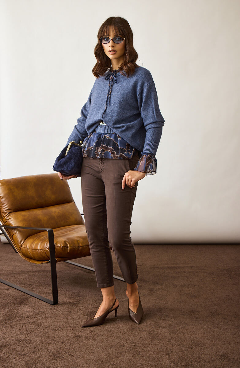 Pantalone Basic Testa di moro|Colore:Testa di moro