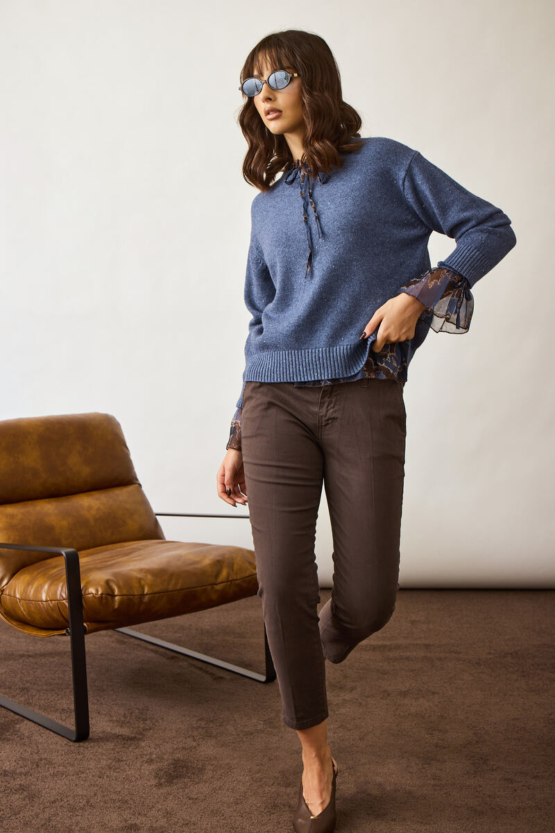 Pantalone Basic Testa di moro|Colore:Testa di moro