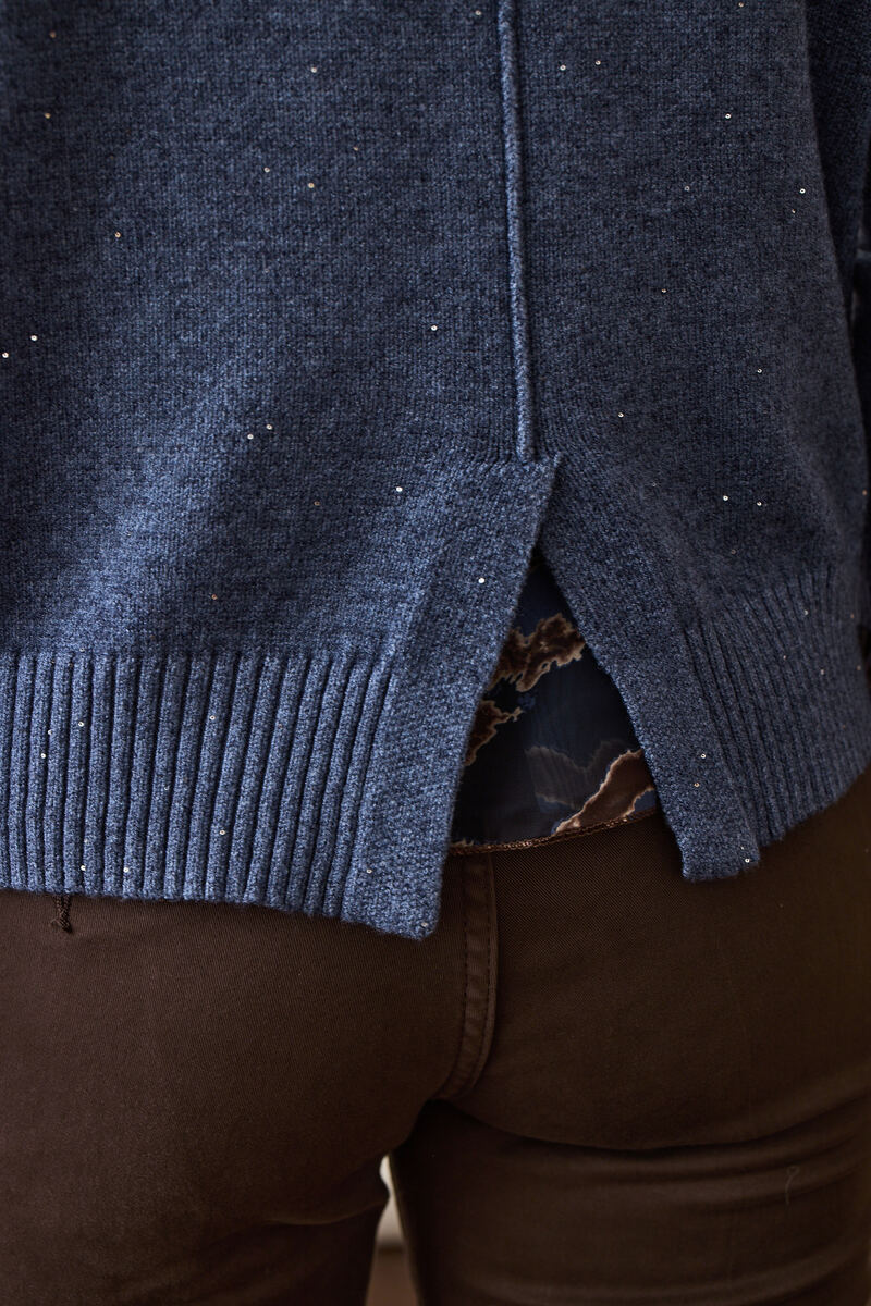 Pull Mini Paillettes avion|Colore:Avion