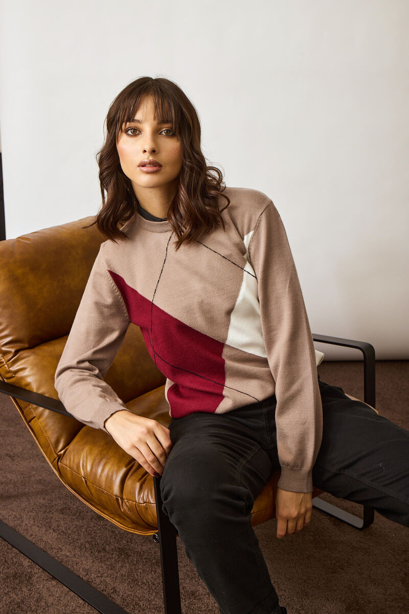 Maglia Rombi fango|Colore:Fango