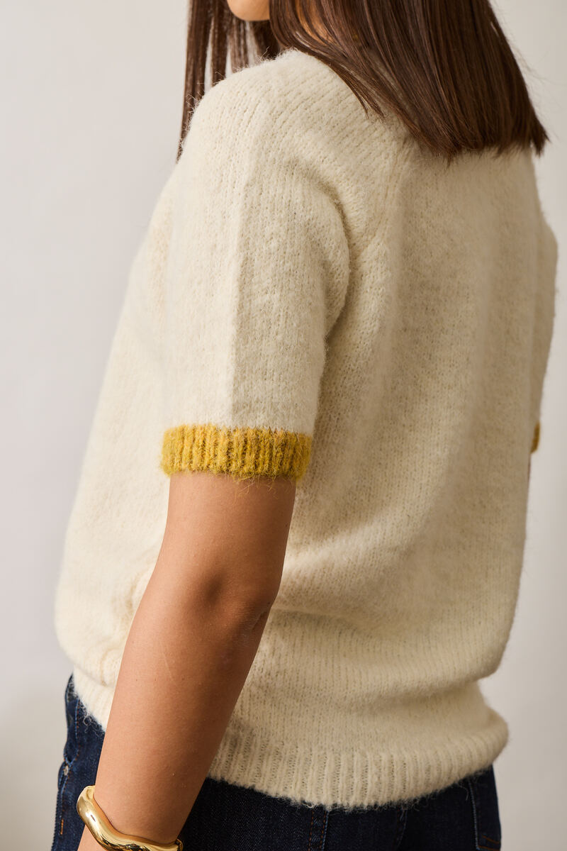 Pull Mezza Manica Margarita ocra|Colore:Ocra