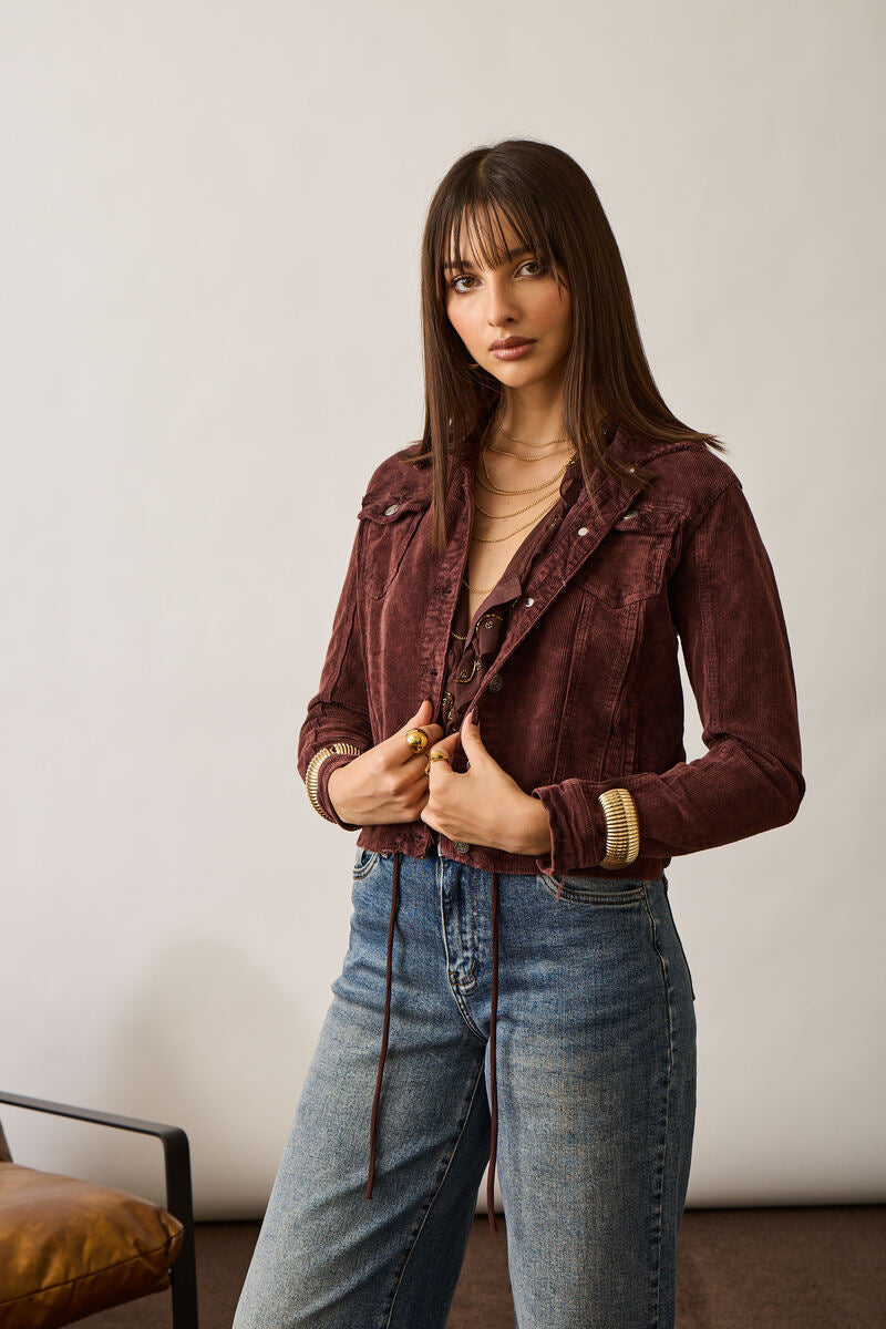 Giacca Costine borgogna|Colore:Borgogna