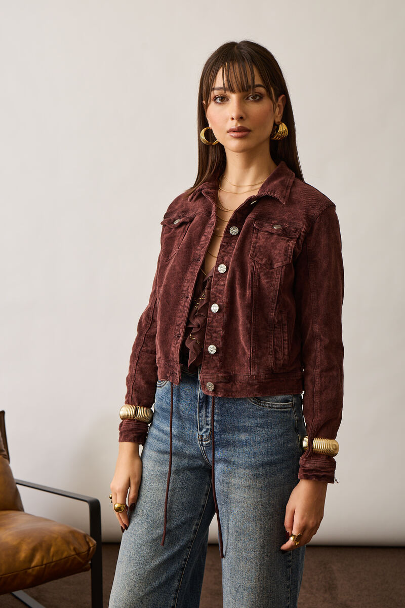 Giacca Costine borgogna|Colore:Borgogna