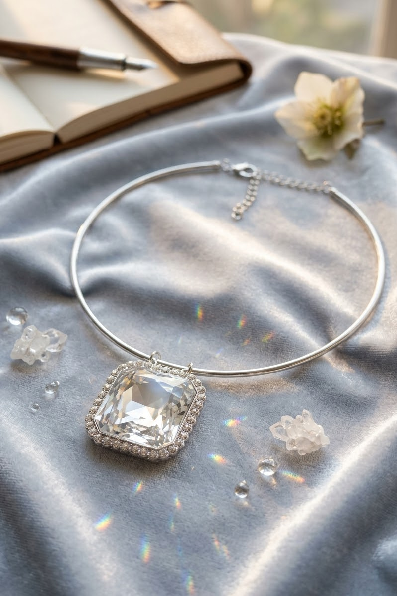 Girocollo Diamond argento|Colore:Argento