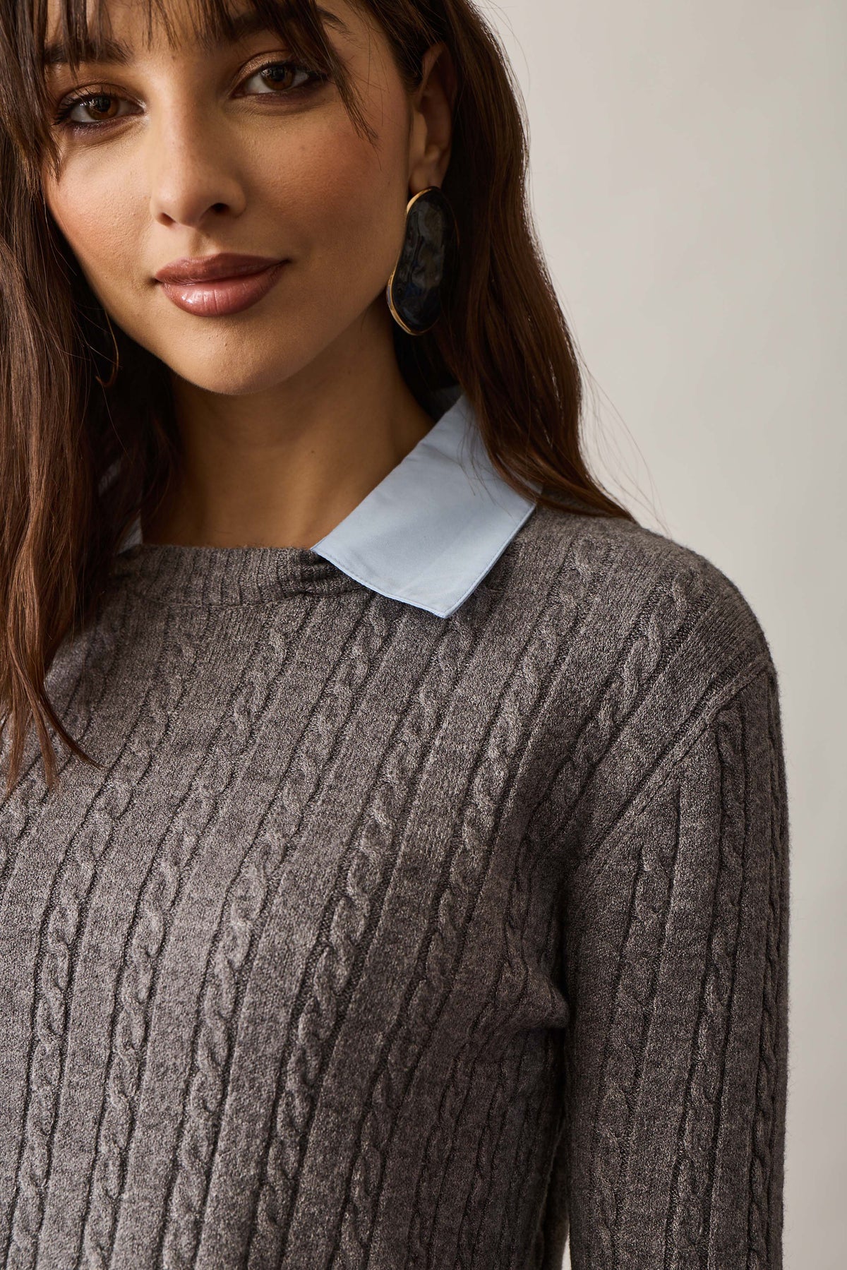Pull Camicia grigio|Colore:Grigio