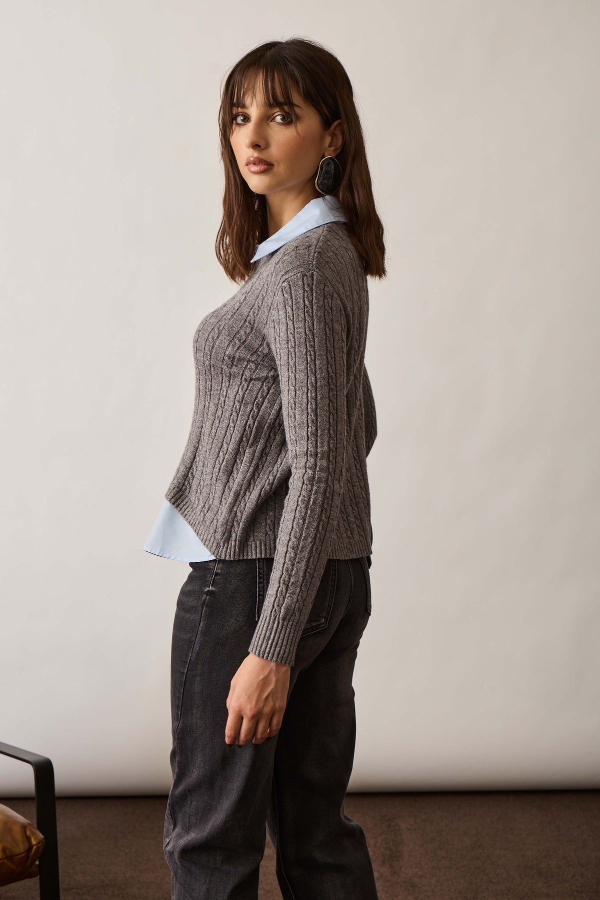 Pull Camicia grigio|Colore:Grigio