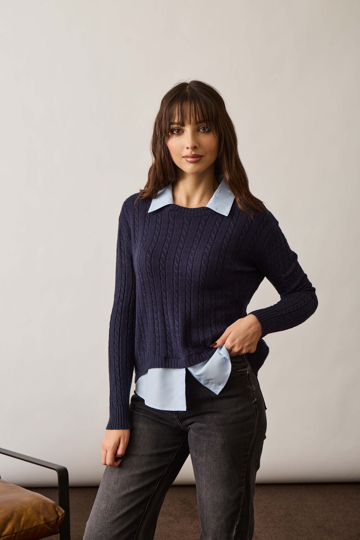 Pull Camicia blu|Colore:Blu
