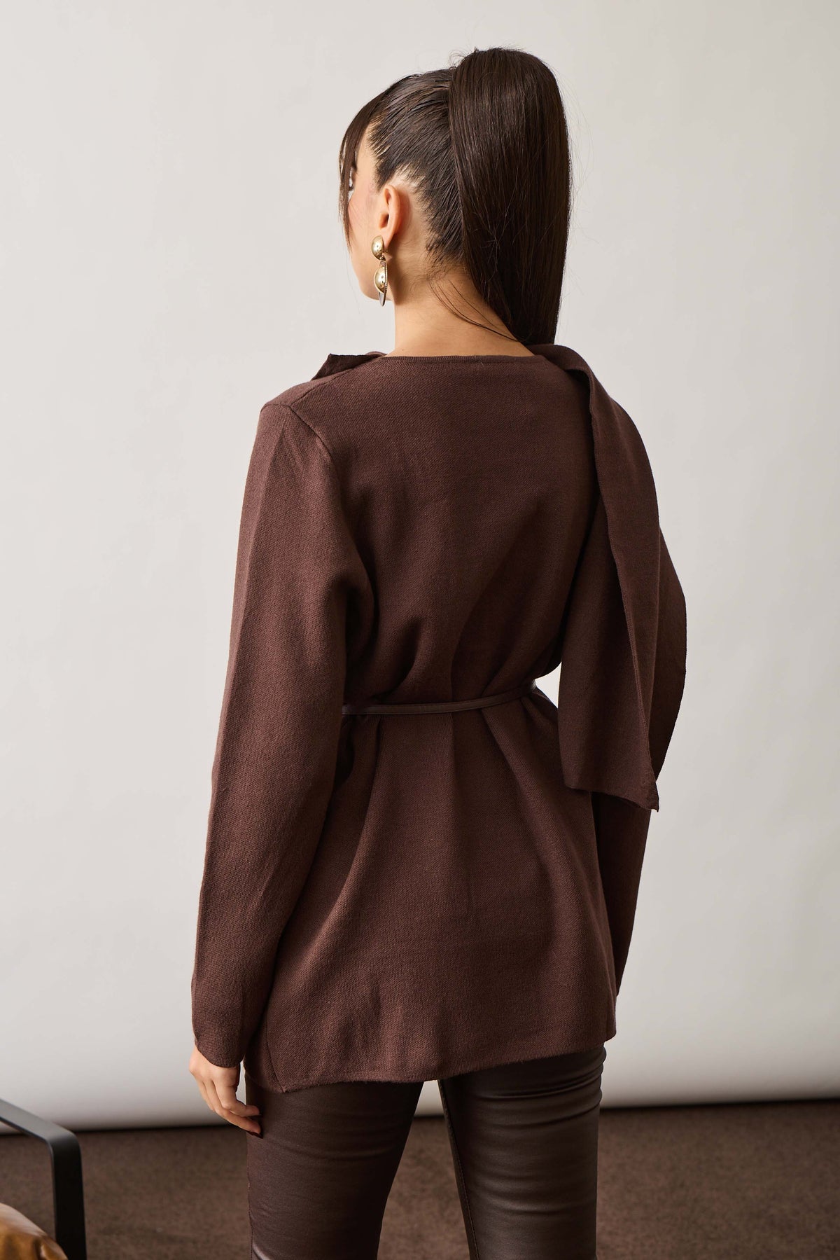 Pull Bottoni Cacao|Colore:Cacao