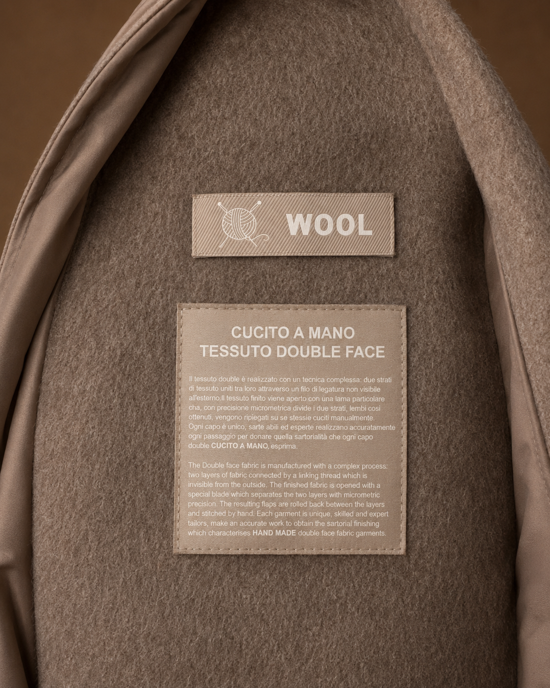 Cappotto Wool Tortora