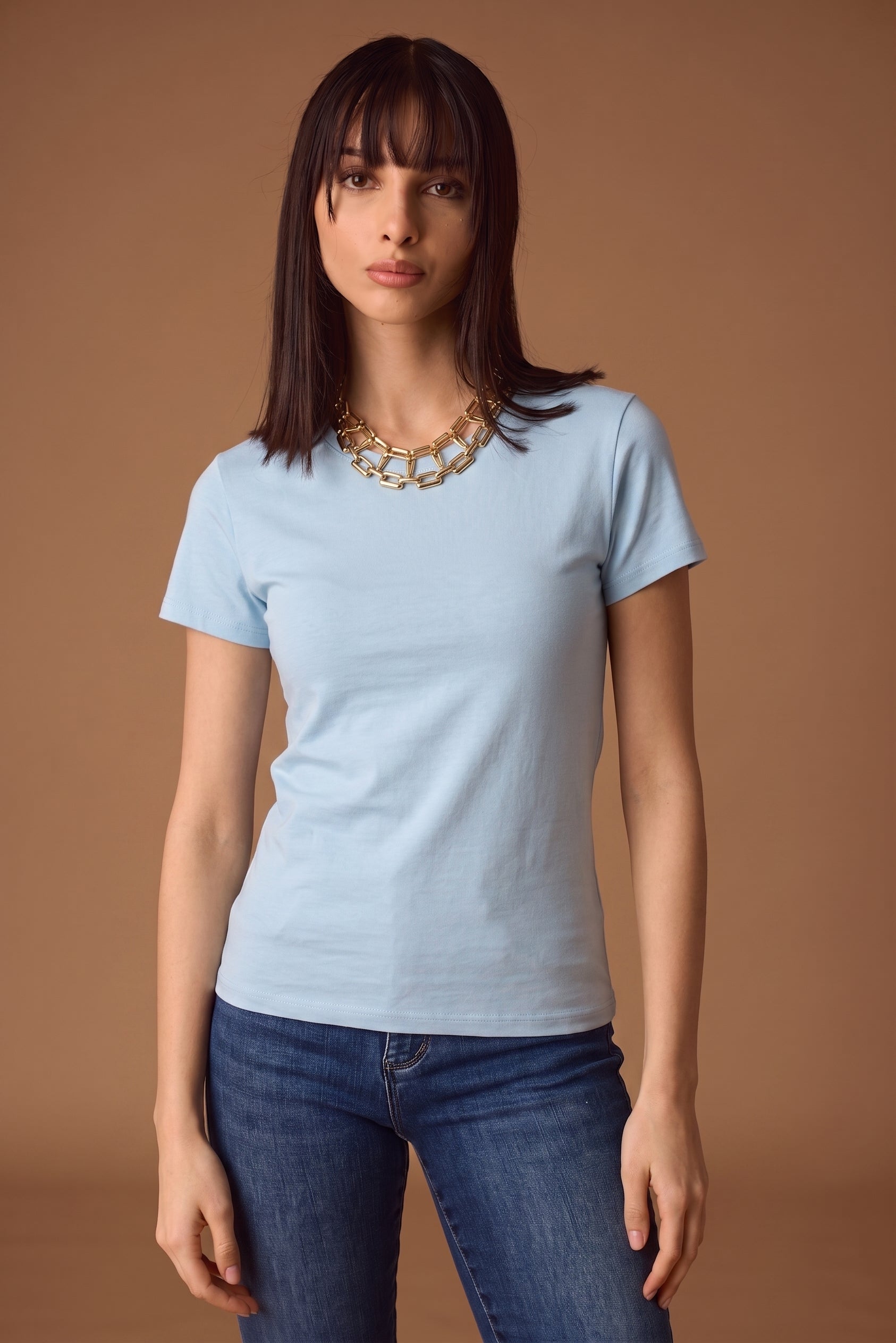 T-Shirt Basic Celeste