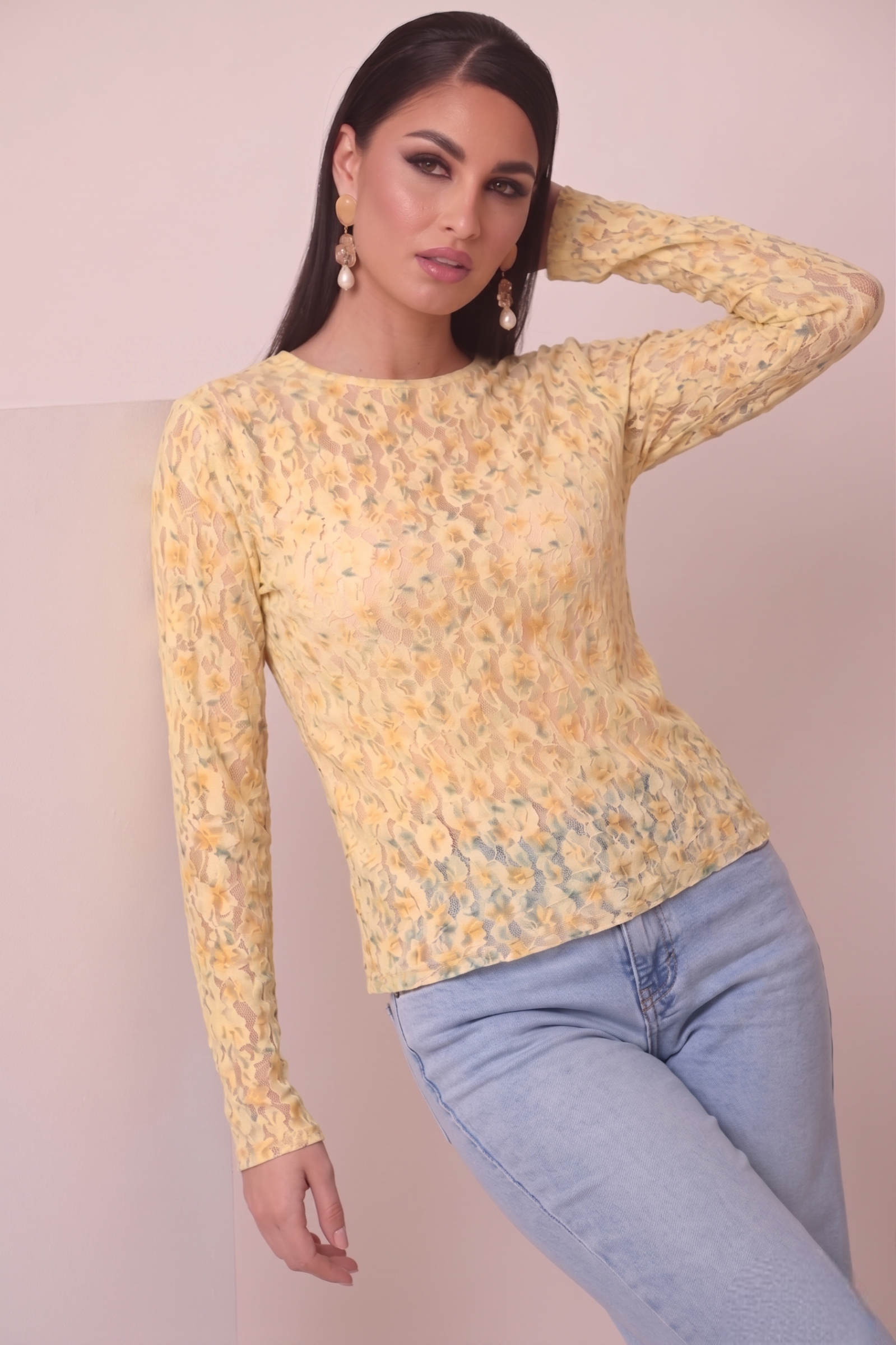Maglia Fleurs Giallo