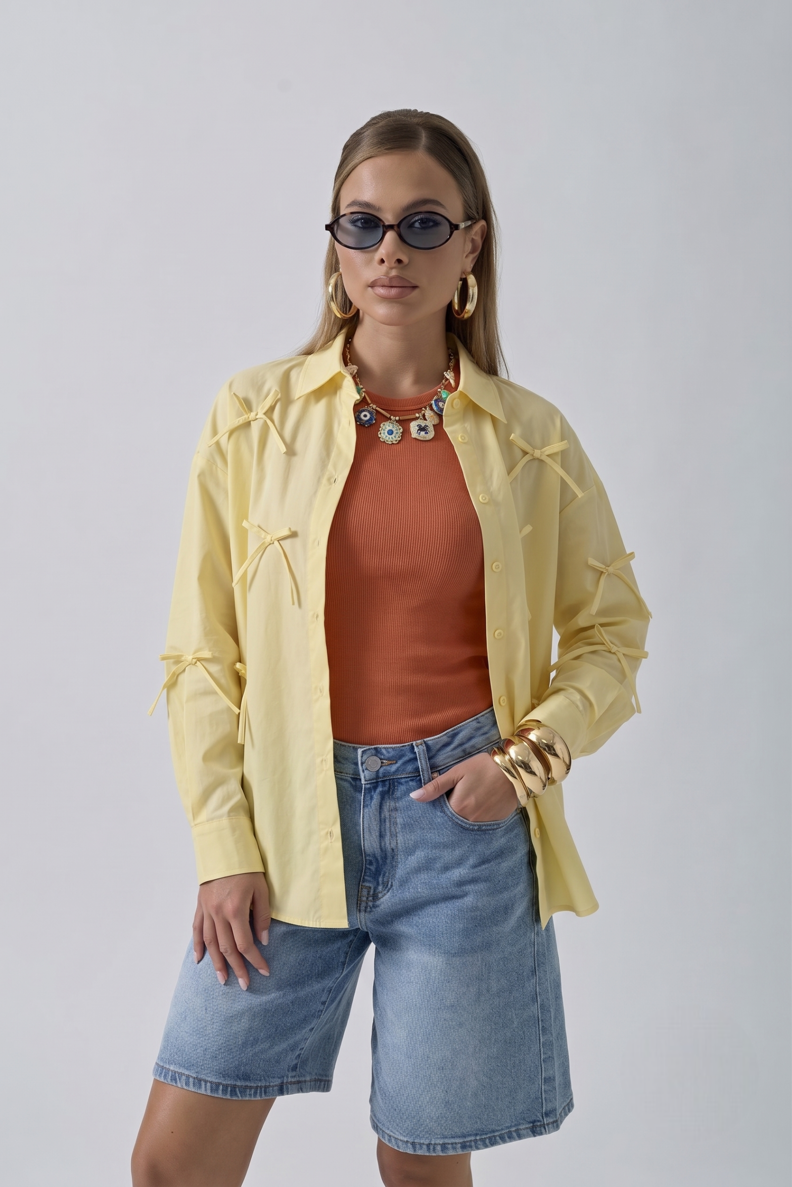 Camicia Fiocco Giallo