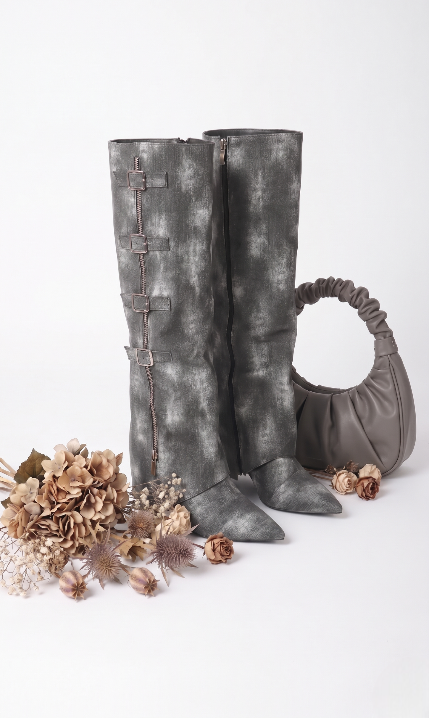 Stivale Denim Grigio