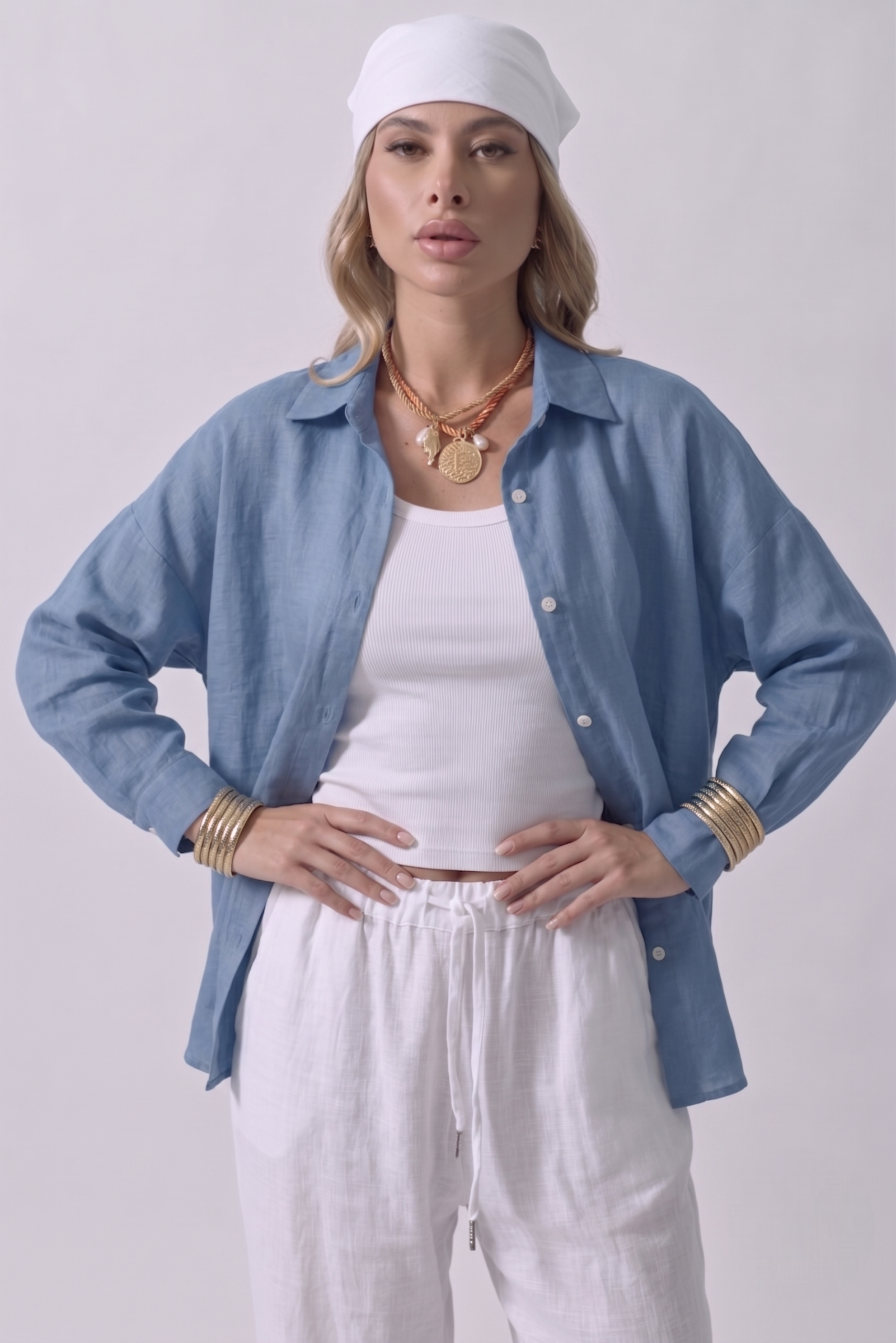 Camicia In Lino Avion