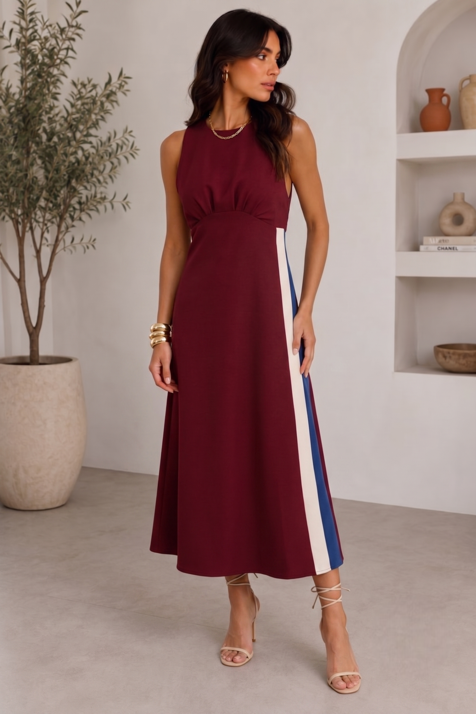 Abito Marilyn Bordeaux