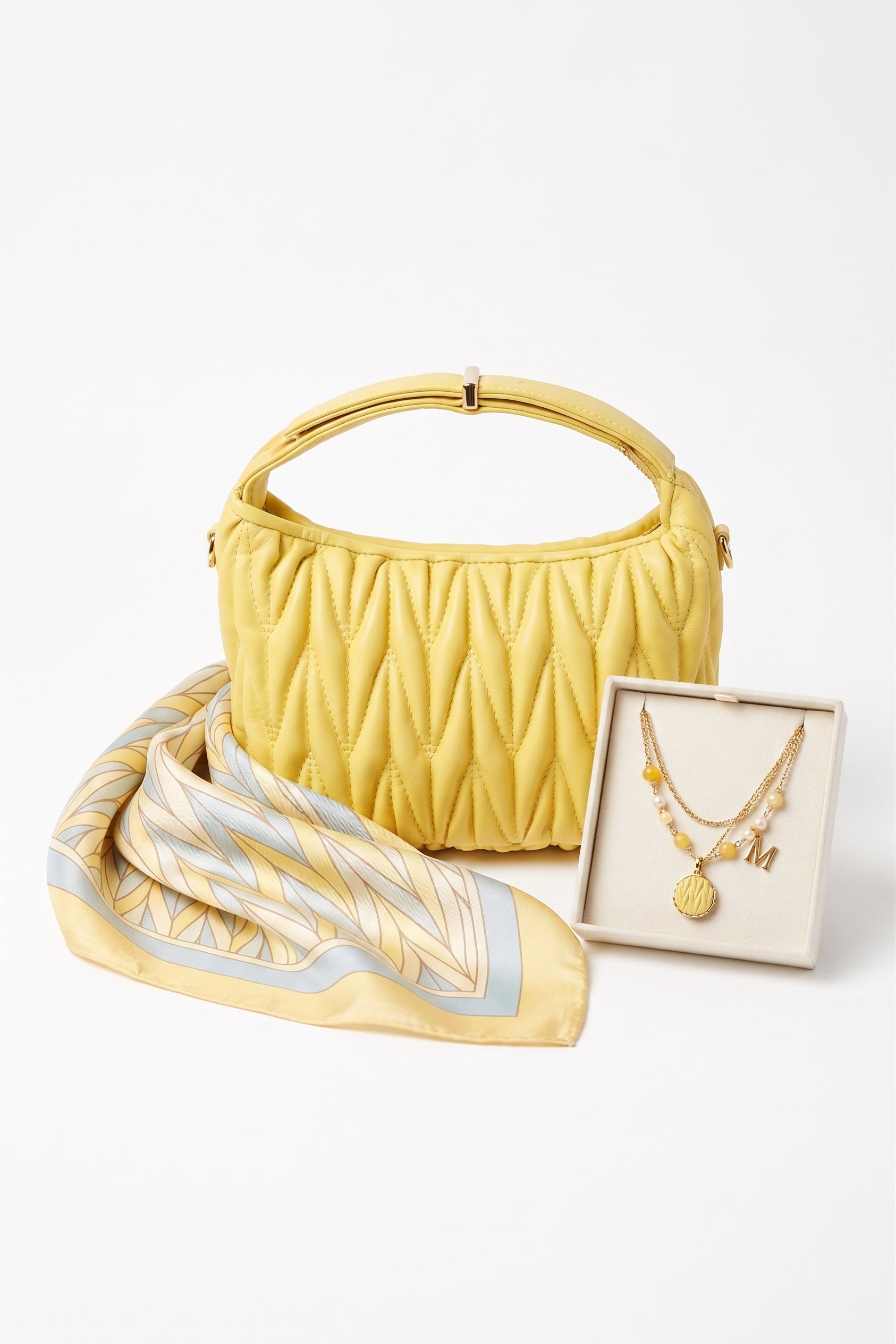Mini Bag Trapuntata Giallo