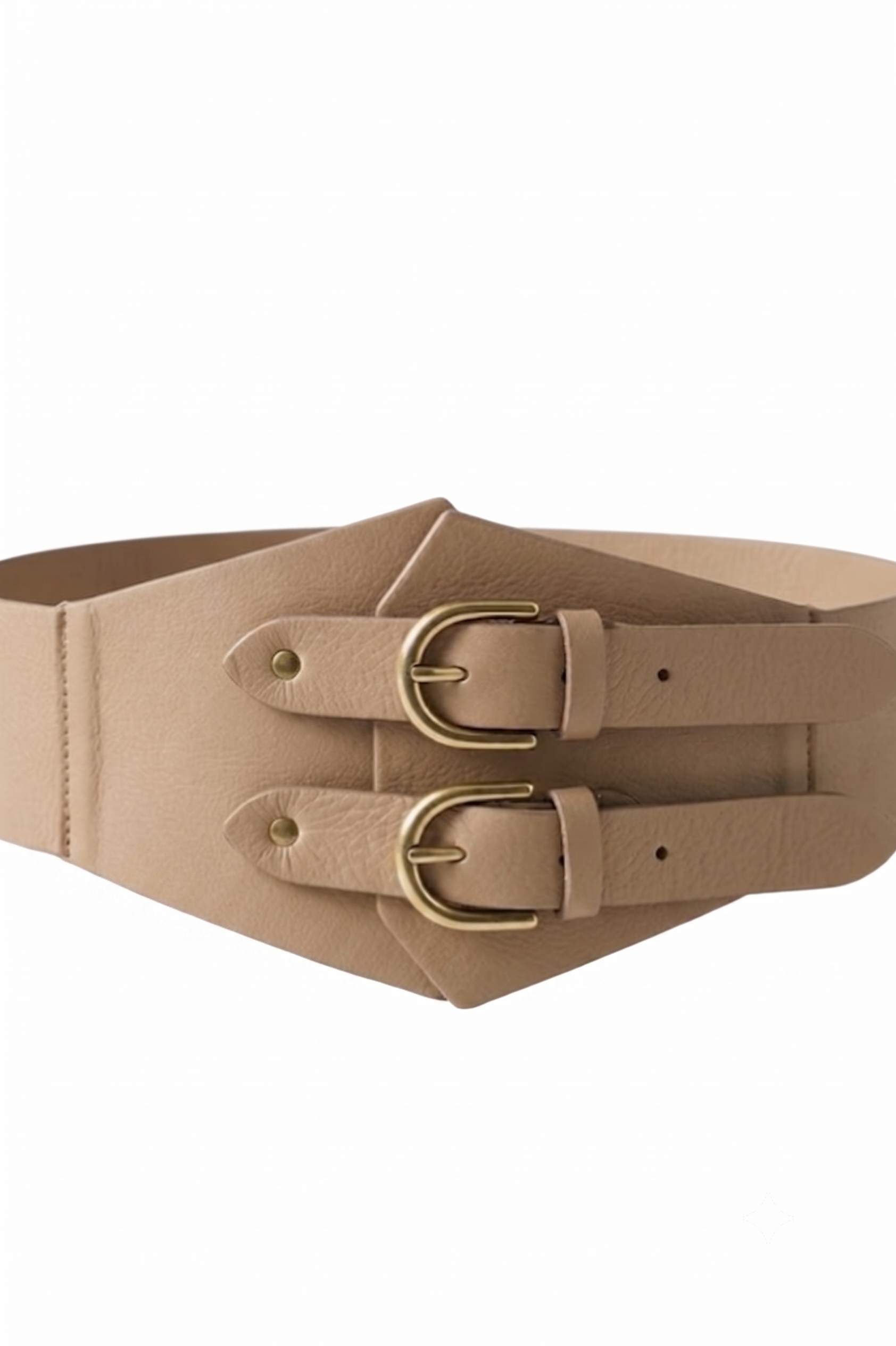 Cintura Bustier Doppia Fibbia Nocciola
