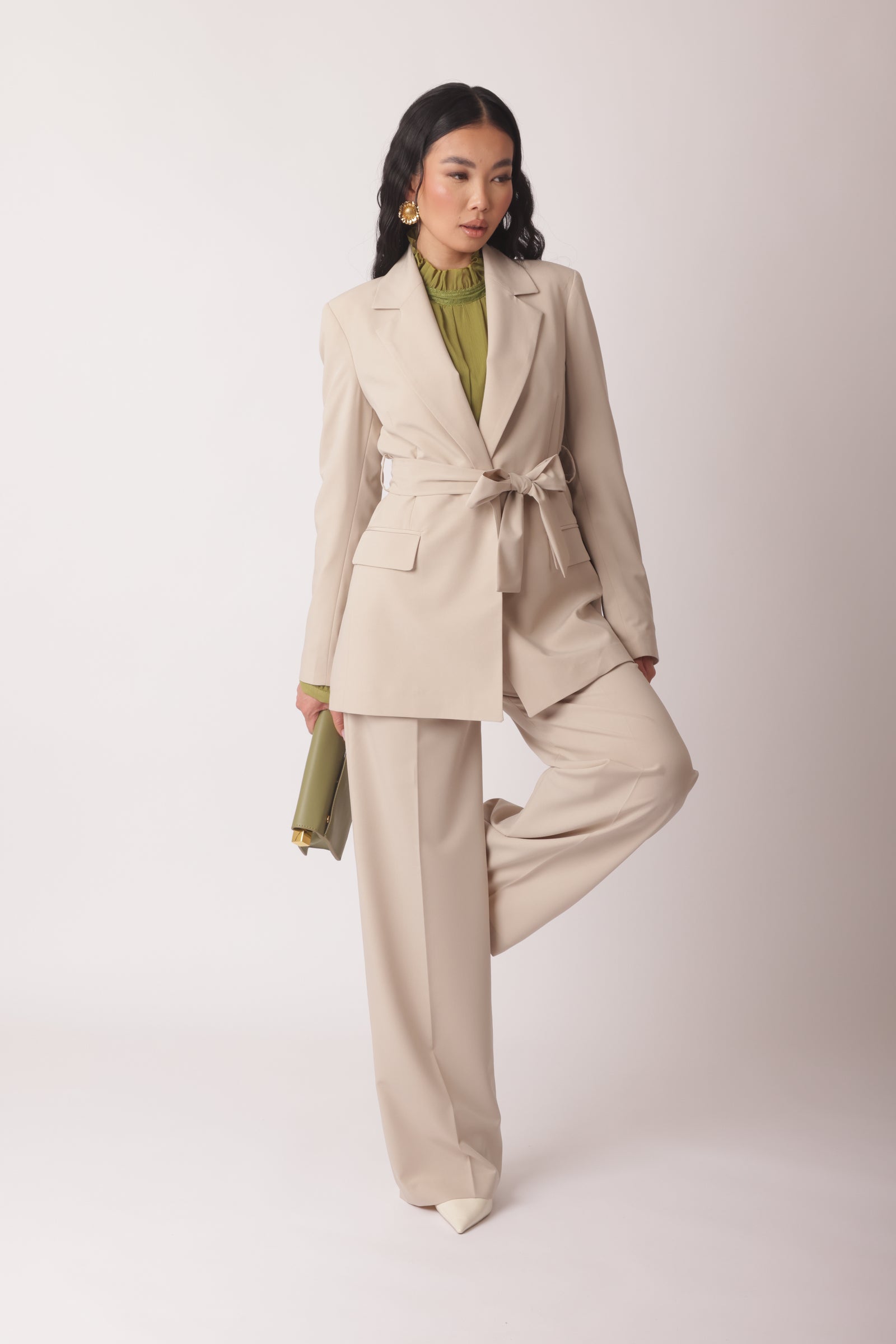 Pantalone Office Gesso