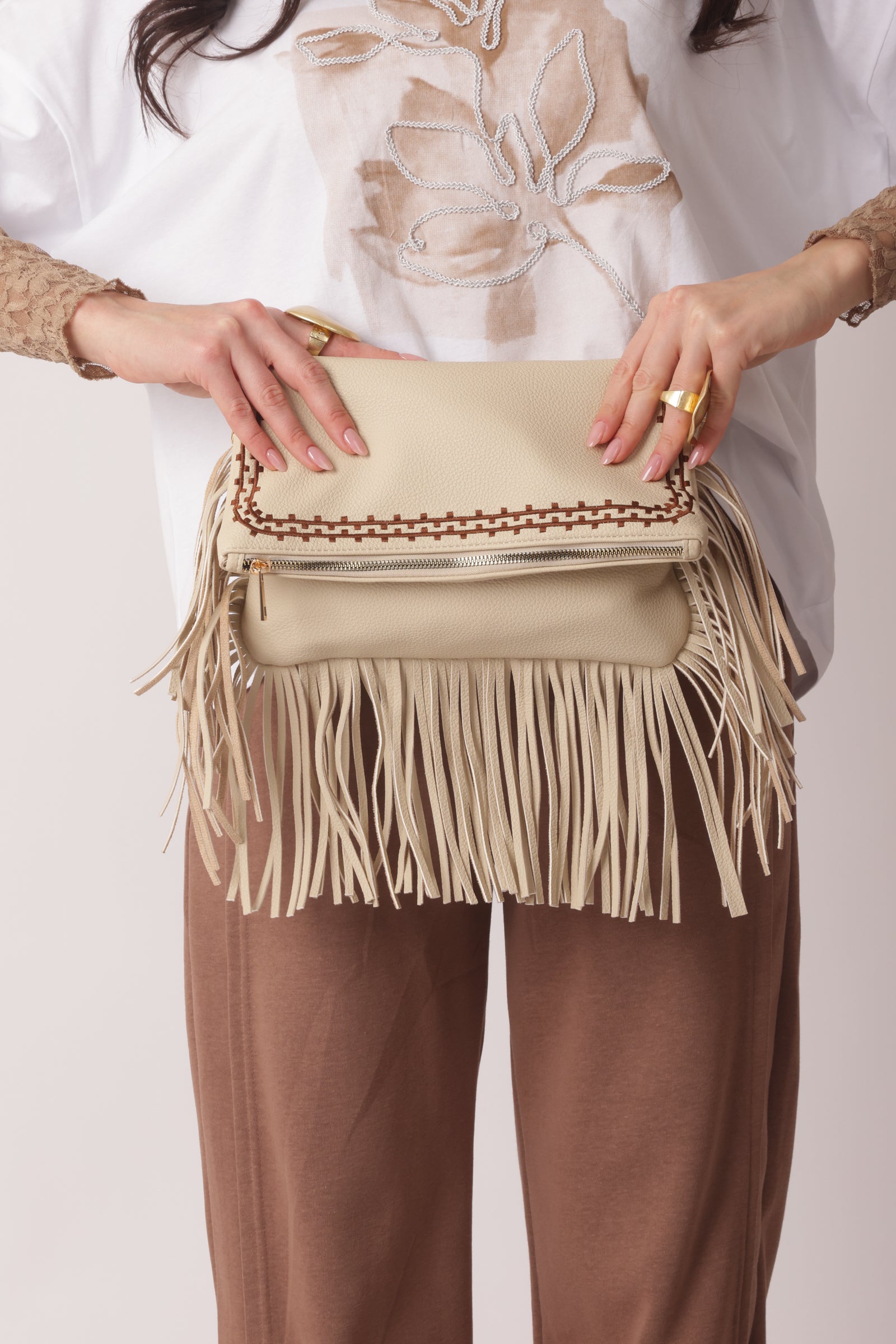 Borsa Etnique Beige