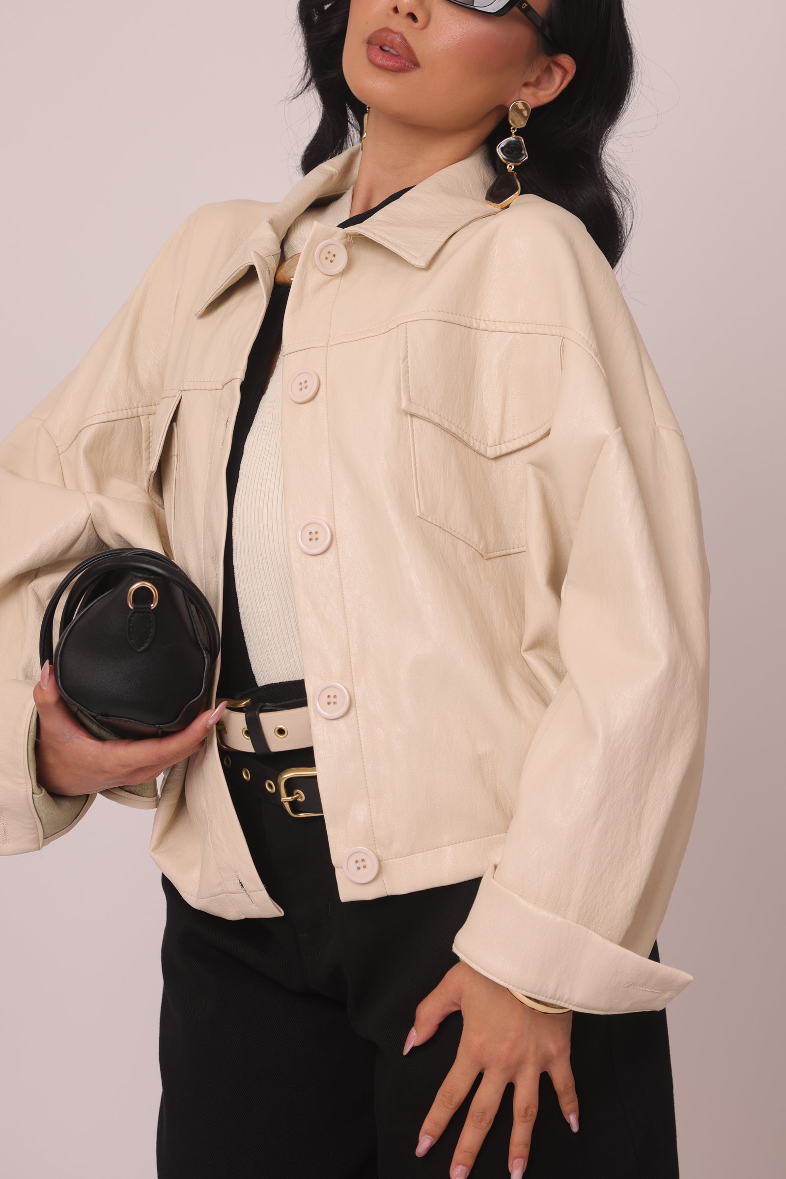 Bomber Ecopelle Burro