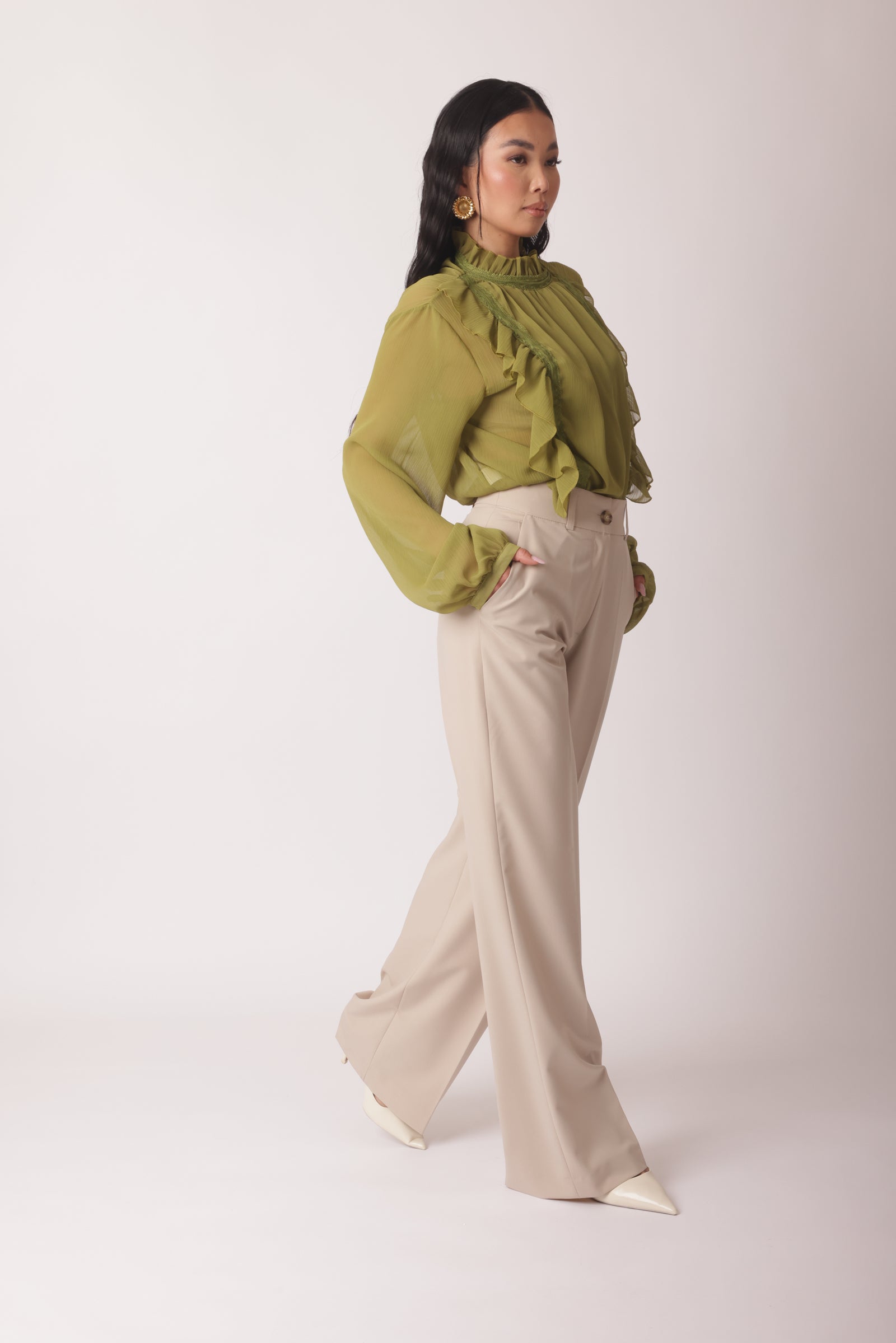 Pantalone Office Gesso