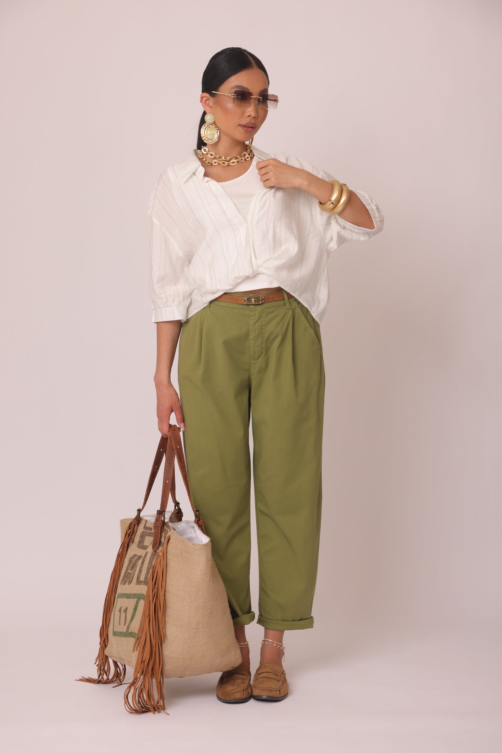 Pantalone Asia Verde