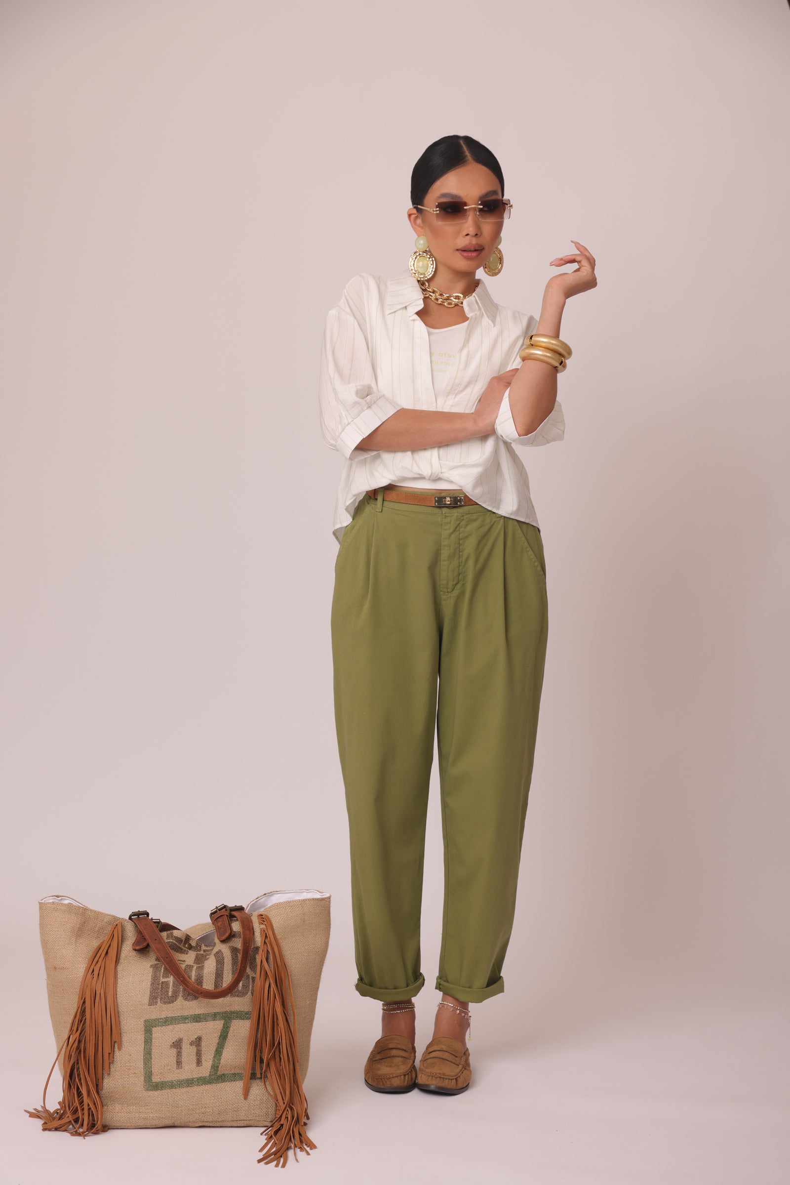 Pantalone Asia Verde