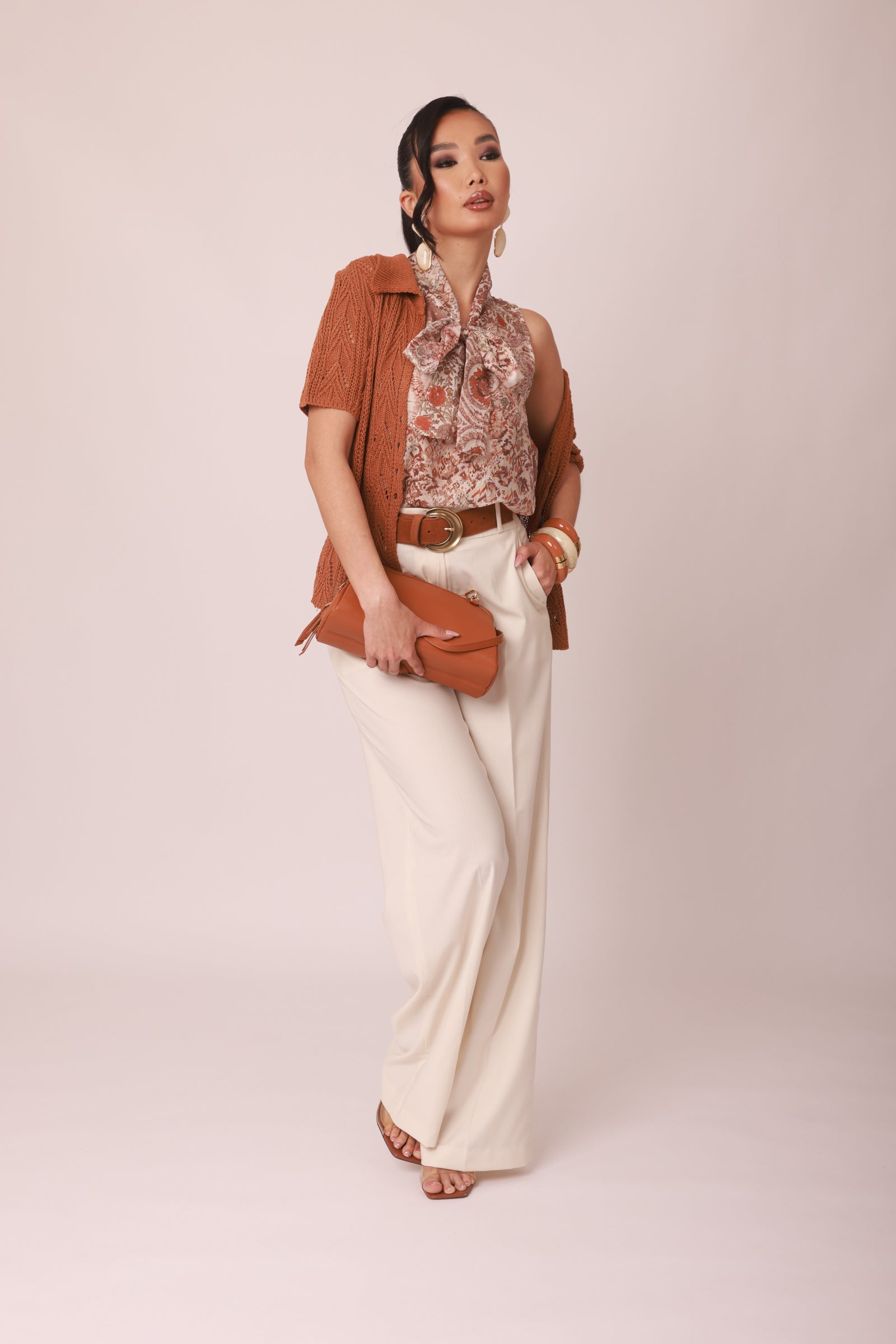 Pantalone Palazzo Office Burro